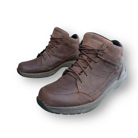 Dunham Men's Sutton Simon Lace up Brown Leather Chukka Boots Shoes size 14