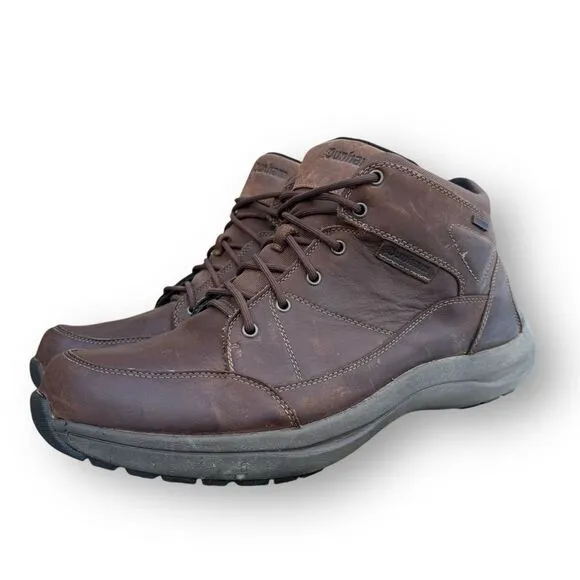 Dunham Men's Sutton Simon Lace up Brown Leather Chukka Boots Shoes size 14