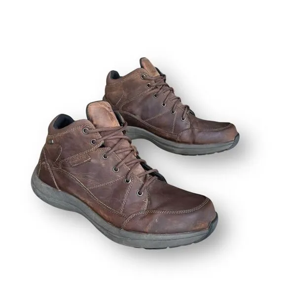 Dunham Men's Sutton Simon Lace up Brown Leather Chukka Boots Shoes size 14
