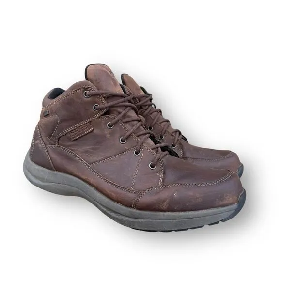 Dunham Men's Sutton Simon Lace up Brown Leather Chukka Boots Shoes size 14