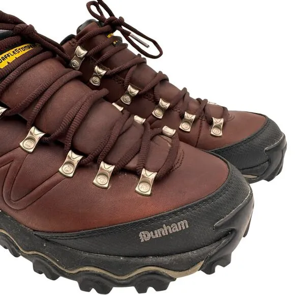 Dunham Waffle Stomper Leather Women's Brown Hiking Boots Size 7.5