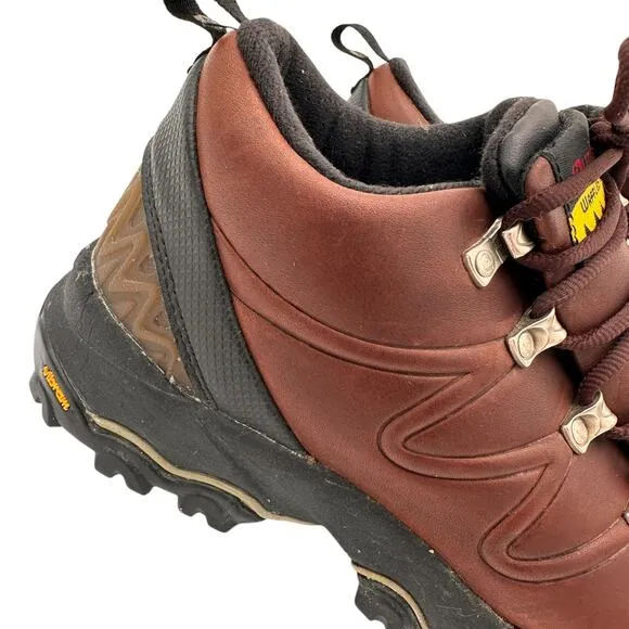 Dunham Waffle Stomper Leather Women's Brown Hiking Boots Size 7.5
