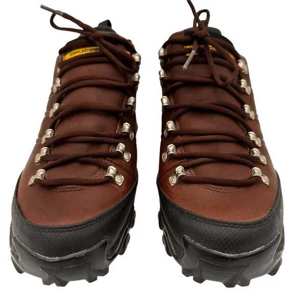 Dunham Waffle Stomper Leather Women's Brown Hiking Boots Size 7.5