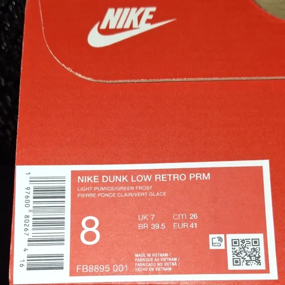 Dunk Low Retro Premium Men's Shoes Pumice Obsidian Coconut Milk Green 8