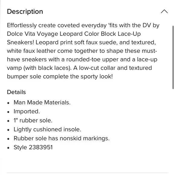 DV By Dolce Vita  - Voyage Leopard Color Block Lace-Up Sneakers