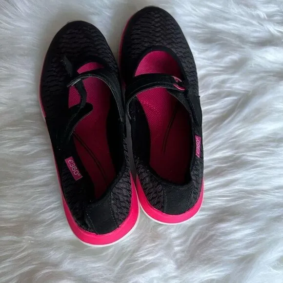 Easy Spirit black Mariel walking shoe E360 velcro hoop and loop closure, easy sl