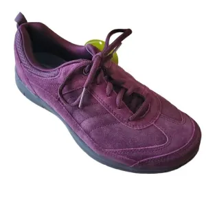 Easy Spirit Burgundy Leather Sneakers. Women's Tennis Shoes NIB