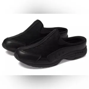 Easy Spirit Traveltime Black Estravel Time Clogs 8-1/2 W New
