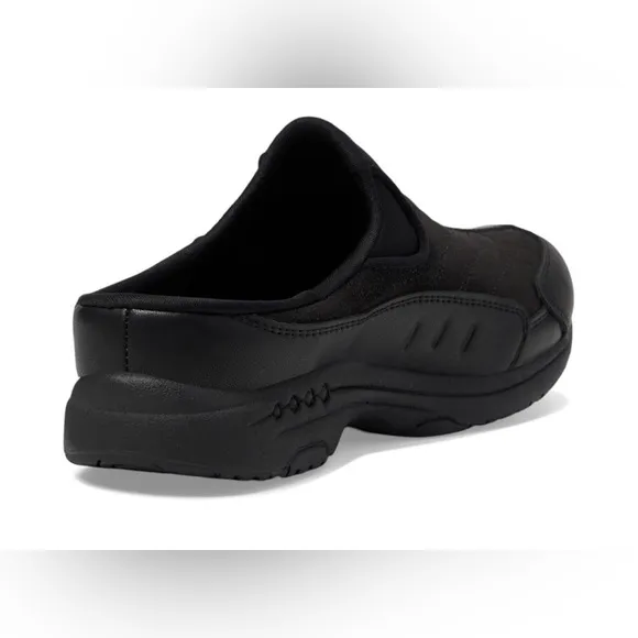 Easy Spirit Traveltime Black Estravel Time Clogs 8-1/2 W New