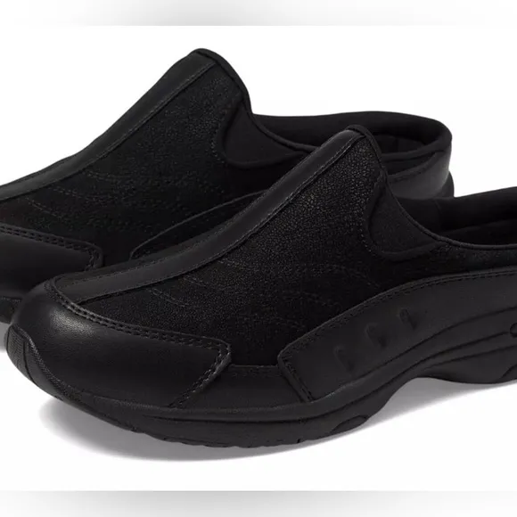 Easy Spirit Traveltime Black Estravel Time Clogs 8-1/2 W New