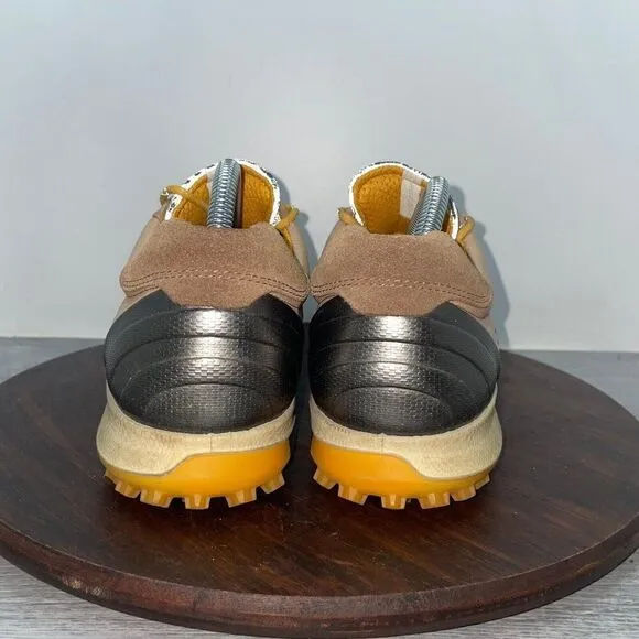 ECCO Biom Hybrid Hydromax Mens 8.5 Brown Golf Shoes Yak Leather Soft Spike
