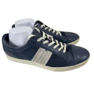 Ecco Cathum Lite Men's Sneakers Navy Leather Casual Lace-Up Shoes 85863455408