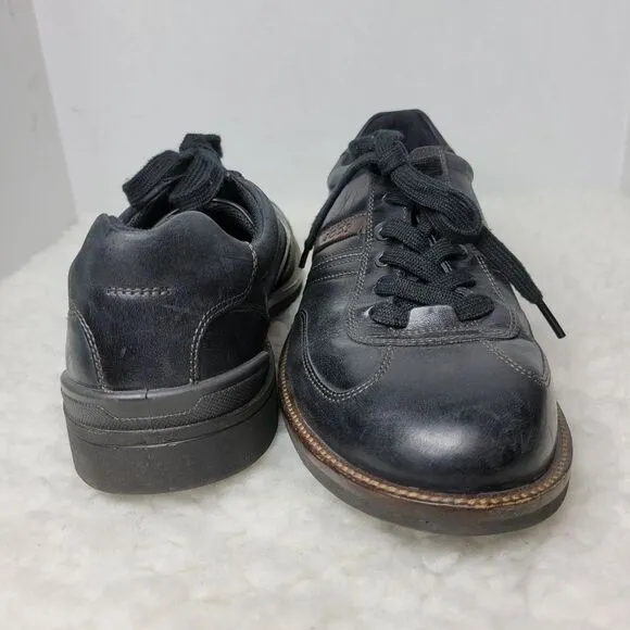 Ecco Chander Sneaker Men's Size 12  Black  Leather Casual Dress Shoes