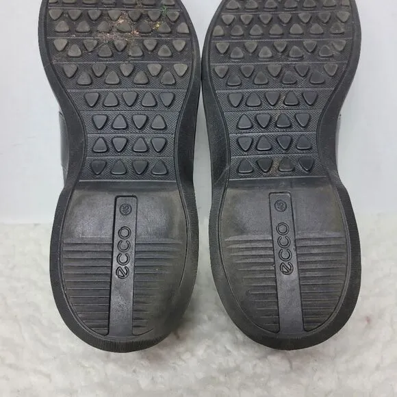 Ecco Chander Sneaker Men's Size 12  Black  Leather Casual Dress Shoes
