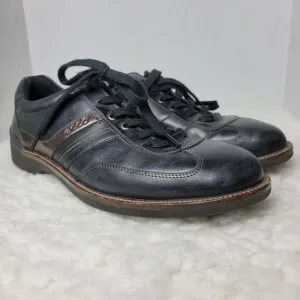 Ecco Chander Sneaker Men's Size 12  Black  Leather Casual Dress Shoes