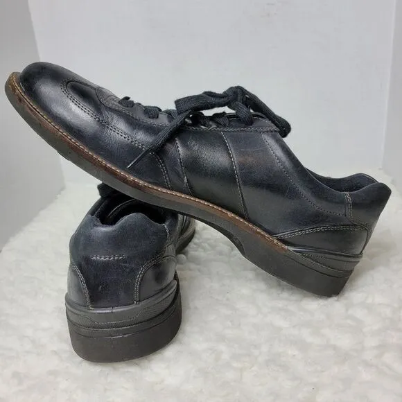 Ecco Chander Sneaker Men's Size 12  Black  Leather Casual Dress Shoes