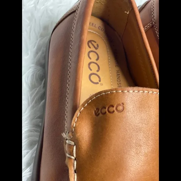 Ecco leather men loafers size 43