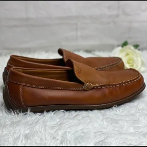 Ecco leather men loafers size 43