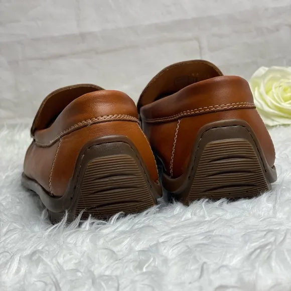 Ecco leather men loafers size 43