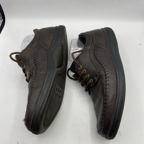 Ecco Seawalker Moc Toe Shoes Mens EU 44 Brown Leather Lace Up Casual