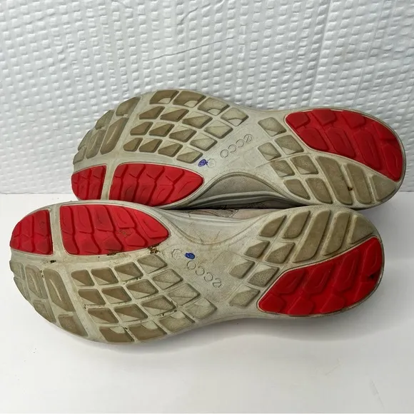 Ecco Shoes Grey/Pink Walking Shoes Size 38 Or US 7