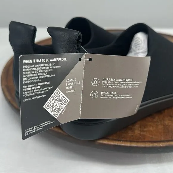 Ecco Shoes Wm 38 (US 7-7.5) Soft 7 Black Slip On Sneaker Gtx Waterproof Loafer