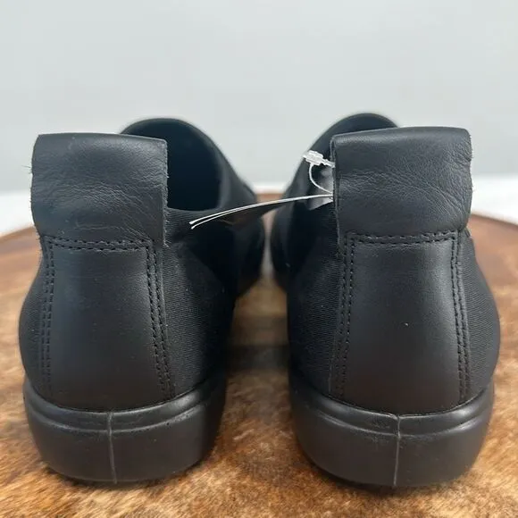 Ecco Shoes Wm 38 (US 7-7.5) Soft 7 Black Slip On Sneaker Gtx Waterproof Loafer