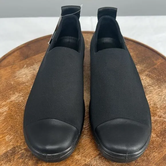 Ecco Shoes Wm 38 (US 7-7.5) Soft 7 Black Slip On Sneaker Gtx Waterproof Loafer
