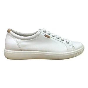 Ecco Soft 7 Leather Sneakers - Droid White - Size 41 (10-10.5)