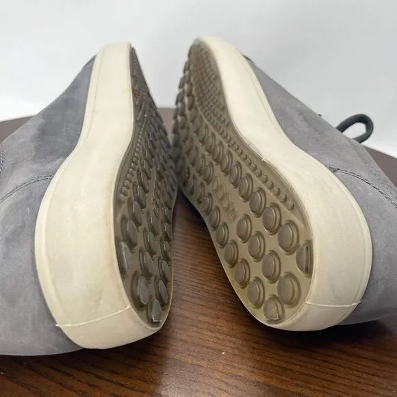 Ecco Soft 7 Men's‎ Shoes 41 / 7 Gray Leather Casual Lace Up Sneakers 43000402244