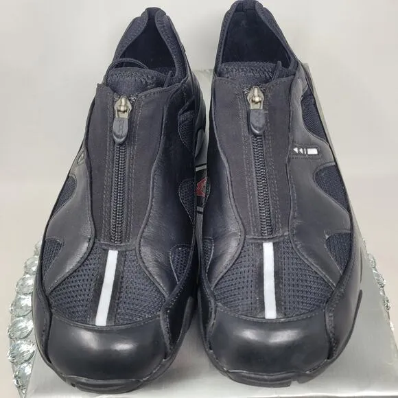 ECCO Yak Leather Receptor Black Hiking Walking Shoes Mens Sz 11-11.5 EU-45 NEW