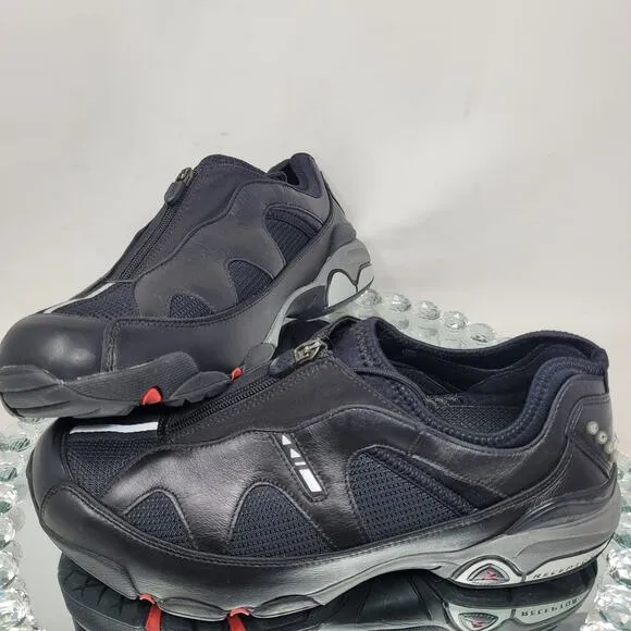 ECCO Yak Leather Receptor Black Hiking Walking Shoes Mens Sz 11-11.5 EU-45 NEW