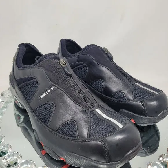 ECCO Yak Leather Receptor Black Hiking Walking Shoes Mens Sz 11-11.5 EU-45 NEW