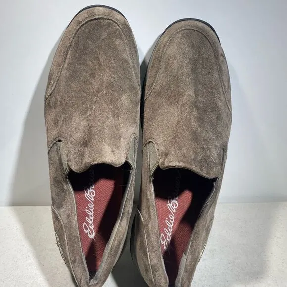 Eddie Bauer Eugene Loafers Shoes Mens Size 11.5 Brown Suede Casual Slip On