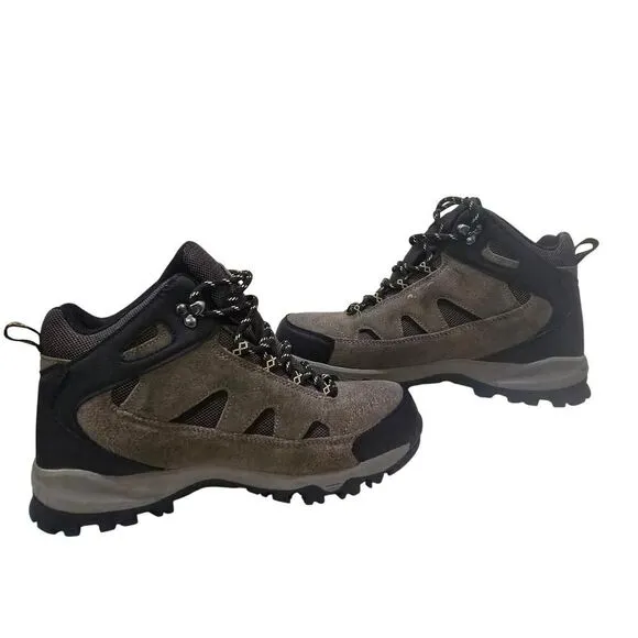 Eddie Bauer Men's Hiking Boots Leather Waterproof Size 8.5 Brighton Gorpcore