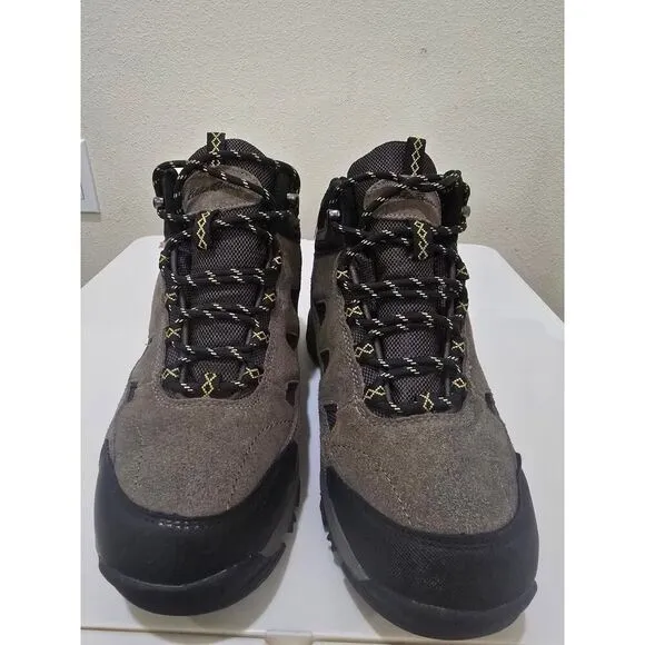 Eddie Bauer Men's Hiking Boots Leather Waterproof Size 8.5 Brighton Gorpcore