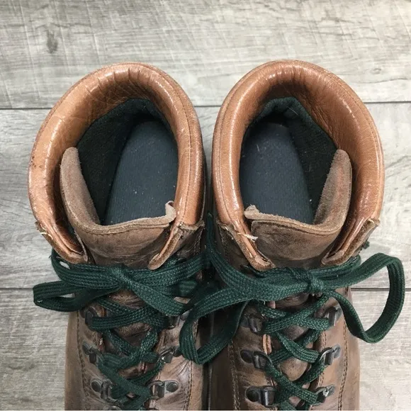 EMS Made in Italy Women’s Hiking Hiker Brown Leather Backpacking Boots Size 10