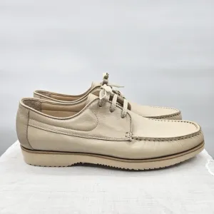 E.T. Wright Men's Cream Leather Lace Up Shoes Size 9.5 AA