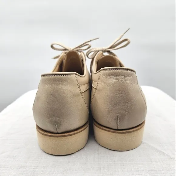 E.T. Wright Men's Cream Leather Lace Up Shoes Size 9.5 AA