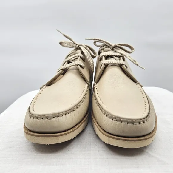 E.T. Wright Men's Cream Leather Lace Up Shoes Size 9.5 AA