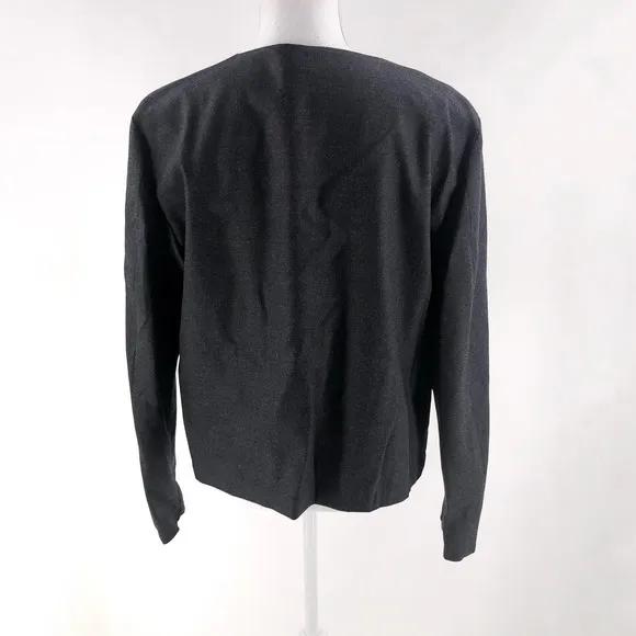 European Culture Italy Grey Jacket Wool Women's Sz XL NWT $250