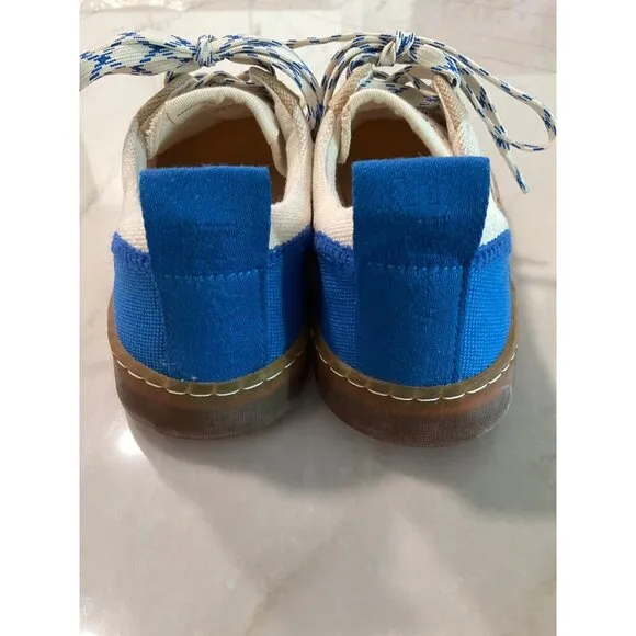 Everlane The Tread-Bare Sneakers in canvas Lapis Blue Red 10 *Mens Size*