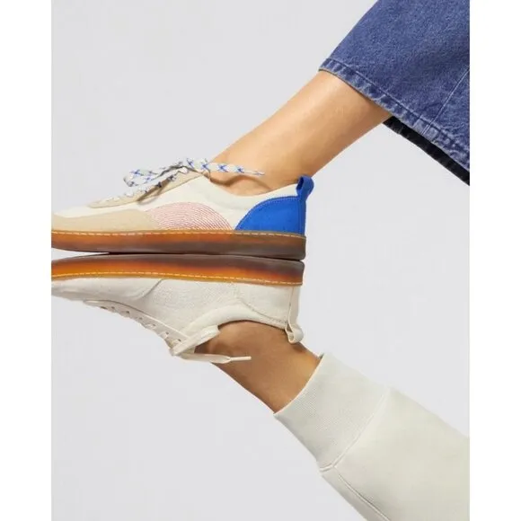Everlane The Tread-Bare Sneakers in canvas Lapis Blue Red 10 *Mens Size*