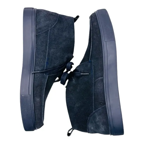 Express Navy Suede Leather Lace Up Chukka Sneakers Men’s Size 8