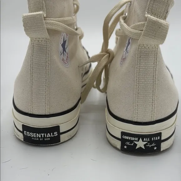 Fear of God Essentials x Converse High-Top Canvas Sneakers with Black Tongue