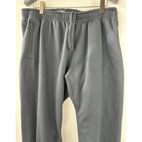 Filson Granite Spire Fleece Pant Drawstring Ankle Zip Sweatpants Black Men's XL