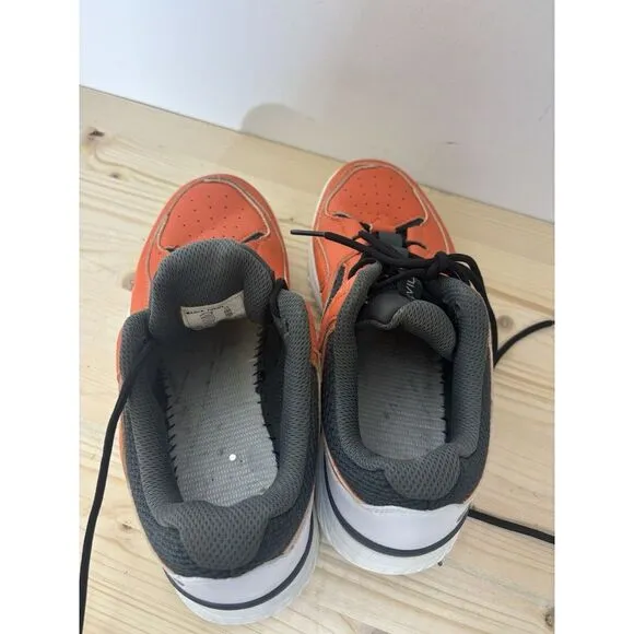 Fitville Marca Orange Lace Up Low Top Tennis  Shoes Size Men's 6.5‎ Women's 8 Z5