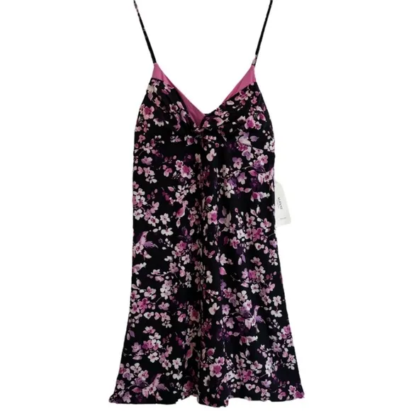 Flirty Floral Nightgown Sexy Slinky Night Dress Alfani Intimates Size Small