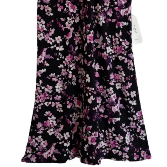 Flirty Floral Nightgown Sexy Slinky Night Dress Alfani Intimates Size Small