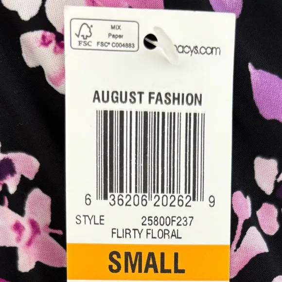 Flirty Floral Nightgown Sexy Slinky Night Dress Alfani Intimates Size Small